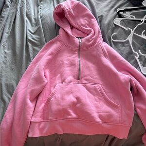 Pink Quarter Zip Hoodie